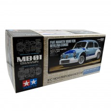 1/10 MB-01 Fiat Abarth 1000 TCR Berlina Corse Blue-Gray Painted Body 2WD M-Chassis Car Kit EP w/ Motor