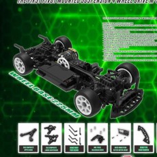 1/10 Cero Sport Mini Wheelbase 225mm 4WD Touring Car Kit EP