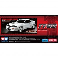 1/10 TT-02 Toyota Celica GT-Four ST185 White Painted Body 4WD Shaft Drive Onroad EP Car Kit w/ ESC Motor