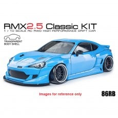 RMX 2.5 1/10 RWD Shaft Driven Drift Car Classic Kit EP w/ 86RB Clear Body Set