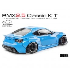 RMX 2.5 1/10 RWD Shaft Driven Drift Car Classic Kit EP w/ 86RB Clear Body Set