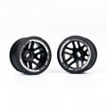 JUD Threaded Carbon-Fiber Reinforced EVO AWD Flanged R11 Offset 0 Rear Rim 2 pcs Black For Mini-Z