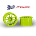 N820S R-SPEC 30mm Offset +9 Rim 2 pcs Lime Yellow For 1/10 RC Drift