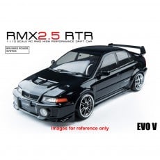 1/10 RMX 2.5 EVO V Pre-Painted Black Body Brushed RTR EP w/ 2.4GHz Radio