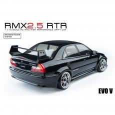 1/10 RMX 2.5 EVO V Pre-Painted Black Body Brushed RTR EP w/ 2.4GHz Radio