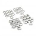 Aluminium M4 X 8mm Flat Washer 0.5 / 1 /  2 / 3 mm 10pcs each