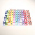 Car Number Vinyl Sticker 10 pcs