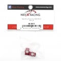 Aluminum Caster Blocks 2 pcs Red For 1/24 Losi Micro-B