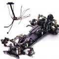 1/24 1/28 Factory Assembled Chassis Mini RWD Drift Chassis Kit EP w/JSK1 Pro Interlinked Light Kit Combo Set