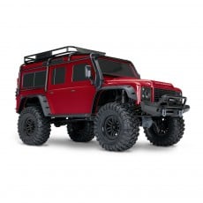 1/10 TRX-4 Land Rover Defender Clipless Painted Replica Body Red Version Crawler EP w/ TQi 2.4 GHz Radio System