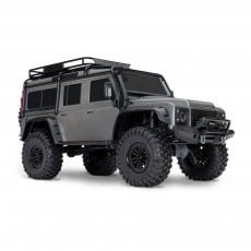 1/10 TRX-4 Land Rover Defender Clipless Painted Replica Body Silver Version Crawler EP w/ TQi 2.4 GHz Radio System