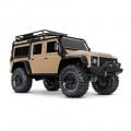 1/10 TRX-4 Land Rover Defender Clipless Painted Replica Body Sand Version Crawler EP w/ TQi 2.4 GHz Radio System