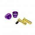 Bullet Plug Connector 5mm Purple