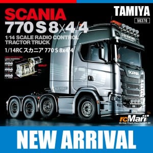 Tamiya 1/14 Tractor Trucks Scania 770 S 8X4/4 Gunmetal Edition