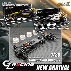 GL Racing 1/28 Formula One Chassis & Bodies (TC4 & AU4)