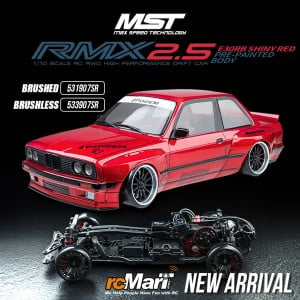 MST 1/10 RMX 2.5 E30RB Shiny Red Pre-Painted Body RWD RTR Drift Car