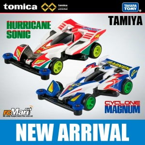 Tomica Unlimited Mini 4WD Cyclone Magnum & Hurricane Sonic