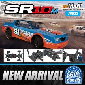 Team Associated 1/10 SR10M Dirt Oval RTR Blue Touring Car