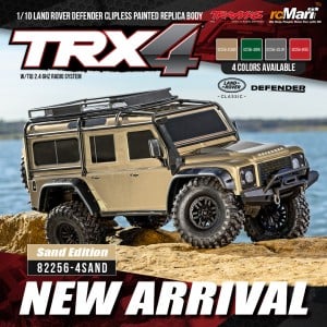 Traxxas TRX-4 Land Rover Defender Clipless Painted Replica Body Crawler