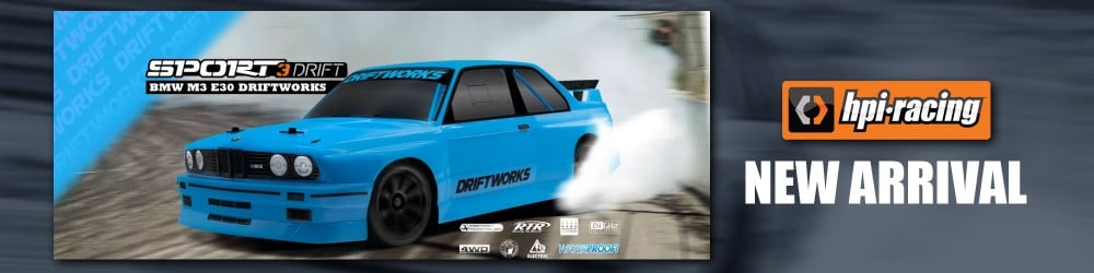 HPI Racing Sport 3 BMW E30 Driftworks 1/10 4WD RTR Drift