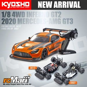 Kyosho 1/8 4WD Inferno GT2 VE Race Spec 2020 Mercedes-AMG GT3 Touring Car Kit