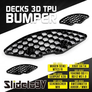 Slidelogy Decks 3D TPU Bumper For RC 极速赛车/一分钟极速赛车/168极速赛车/168赛车/1分钟赛车/75秒极速赛车/英国赛车/123赛车/闪电赛车 Touring Car