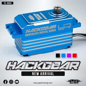 Yeah Racing	Aluminium Hackgear Low Profile Digital High Speed Brushless HV Servo