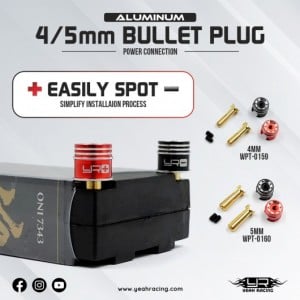 YR Bullet Plug for RC 极速赛车/一分钟极速赛车/168极速赛车/168赛车/1分钟赛车/75秒极速赛车/英国赛车/123赛车/闪电赛车 Li-Po Batteries