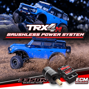 Traxxas TRX-4M Waterproof Power System w/ ECM Control Module & 3350KV Motor Brushless Combo Set